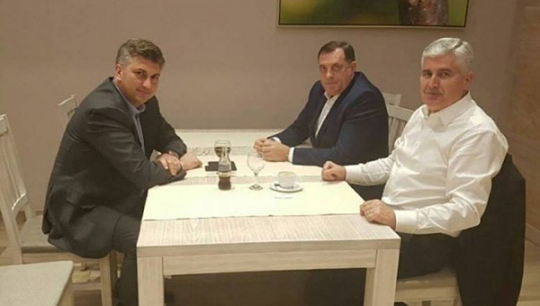 Andrej Plenković, Milorad Dodik i Dragan Čović